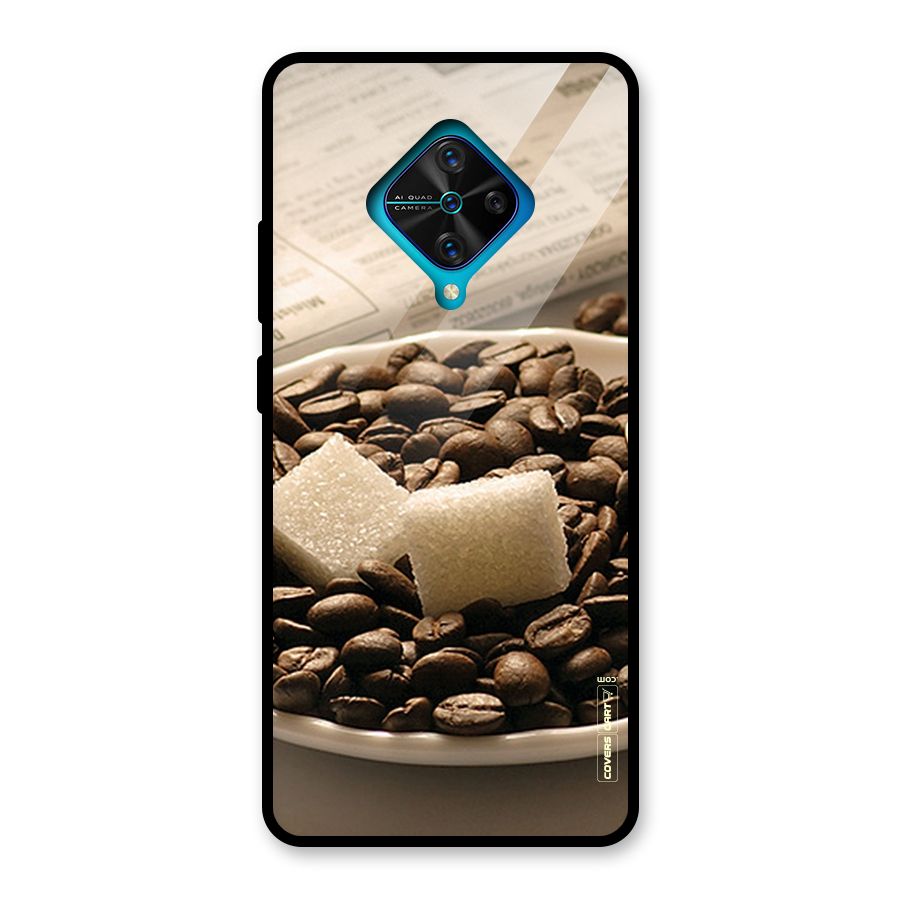 Coffee And Sugar Cubes Glass Back Case for Vivo S1 Pro