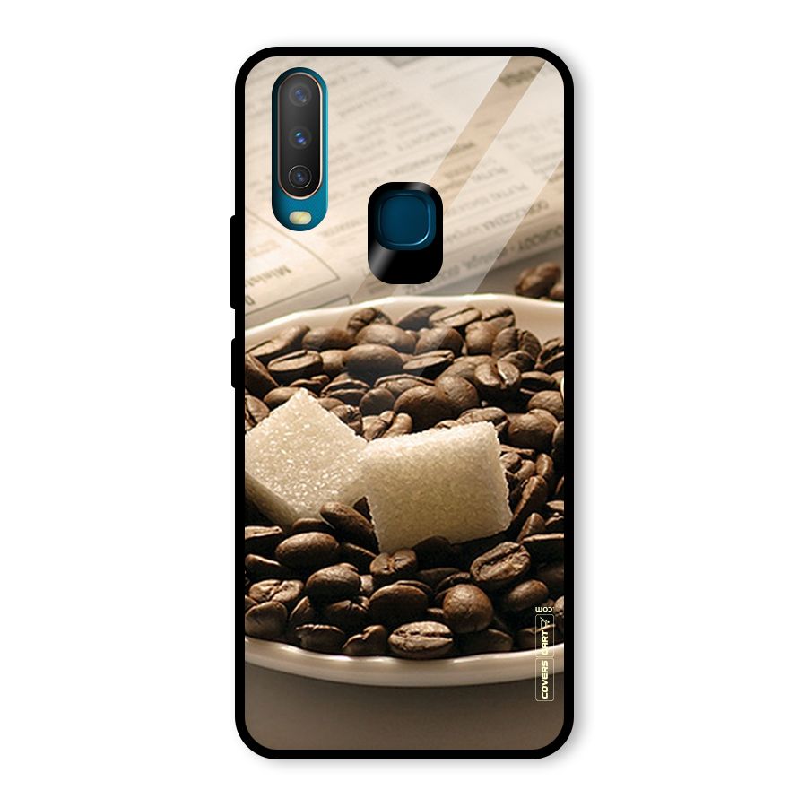 Coffee And Sugar Cubes Glass Back Case for Vivo Y15