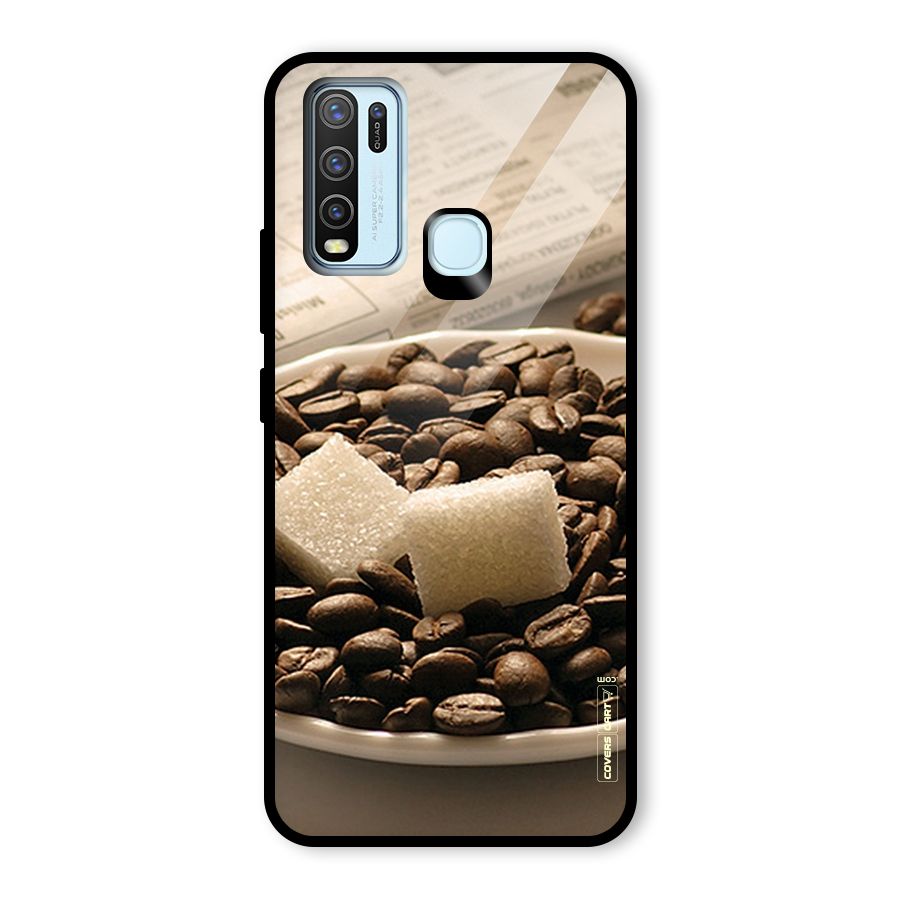 Coffee And Sugar Cubes Glass Back Case for Vivo Y30