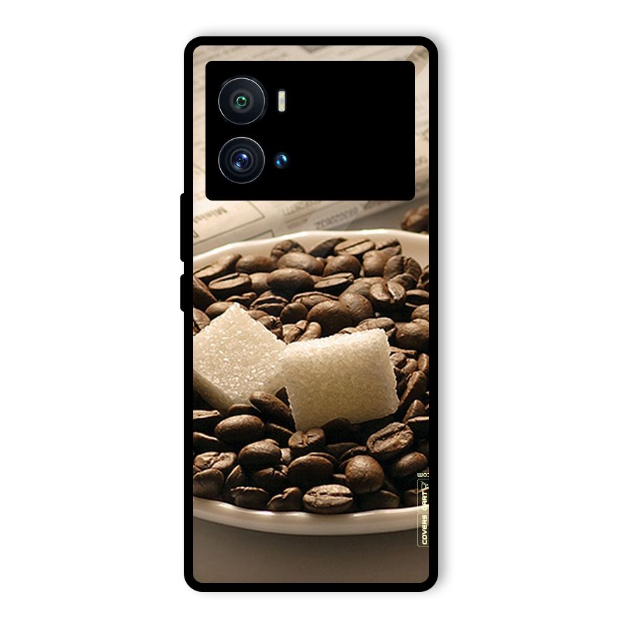 Coffee And Sugar Cubes Glass Back Case for Vivo iQOO 9 Pro