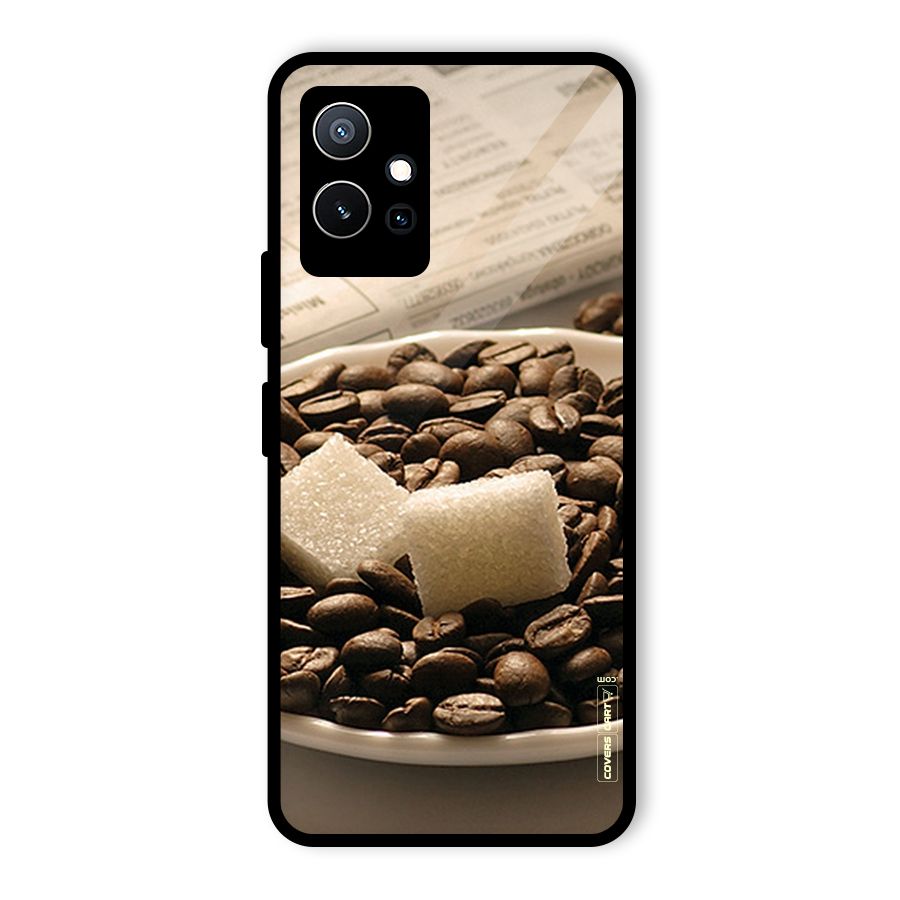 Coffee And Sugar Cubes Glass Back Case for Vivo iQOO Z6