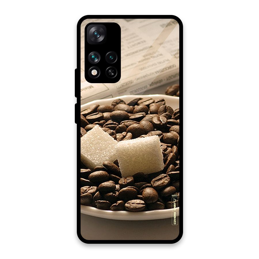 Coffee And Sugar Cubes Glass Back Case for Xiaomi 11i HyperCharge 5G
