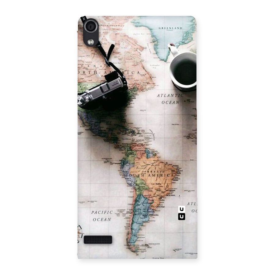 Coffee And Travel Back Case for Ascend P6