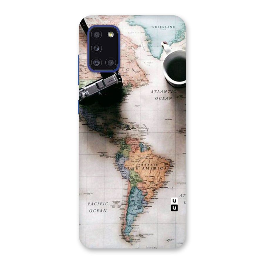 Coffee And Travel Back Case for Galaxy A31