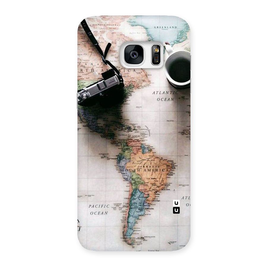 Coffee And Travel Back Case for Galaxy S7 Edge