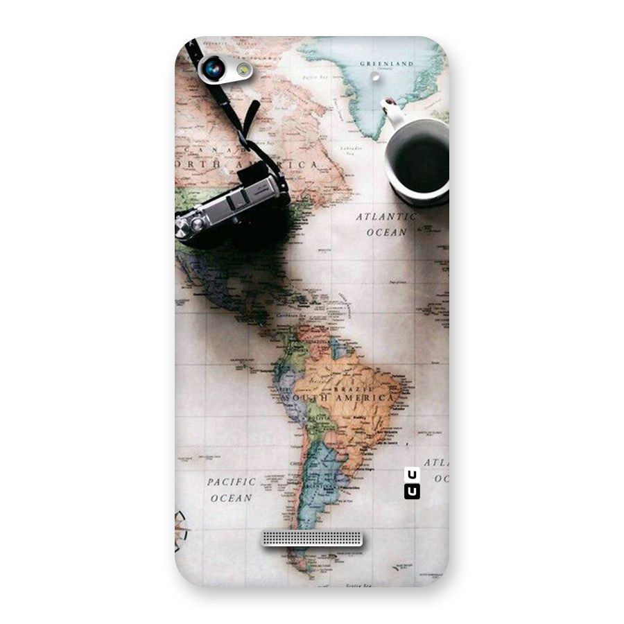 Coffee And Travel Back Case for Micromax Hue 2