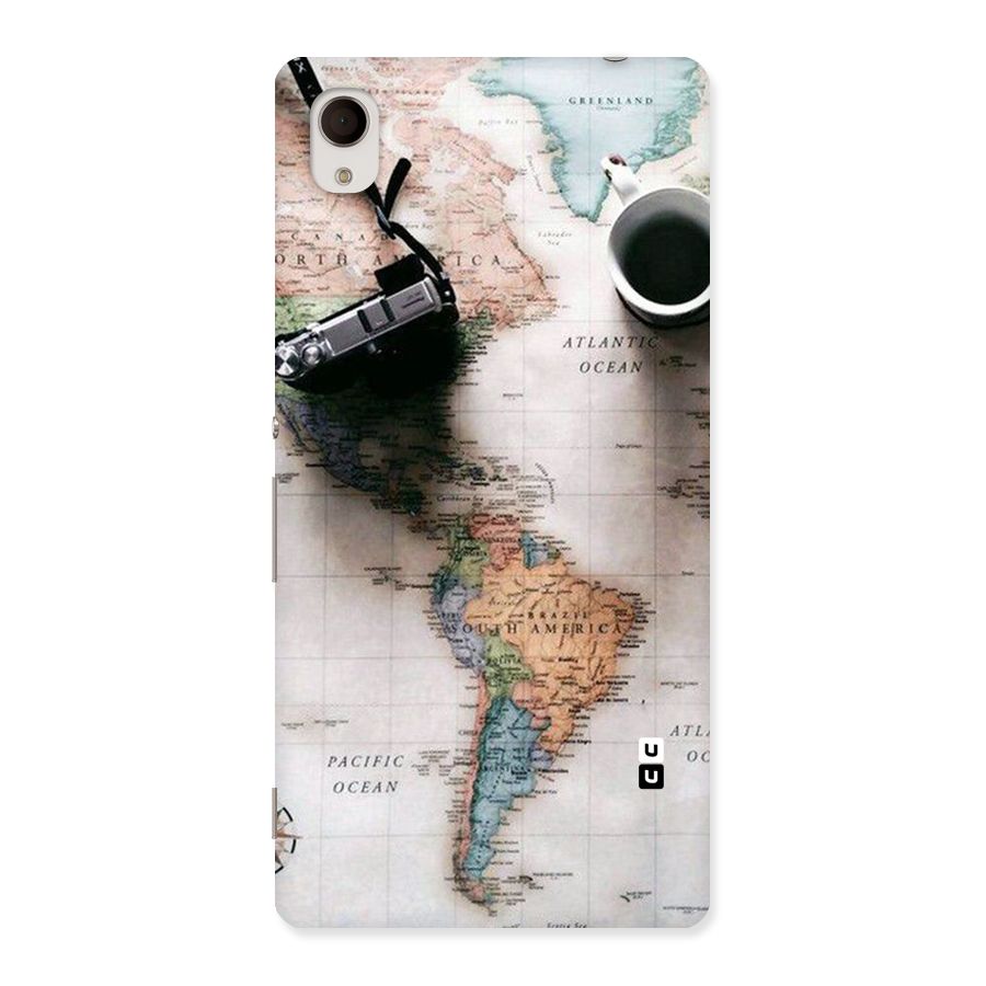 Coffee And Travel Back Case for Xperia M4 Aqua