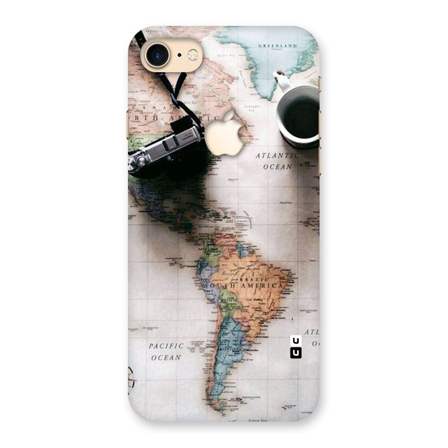 Coffee And Travel Back Case for iPhone 7 Apple Cut