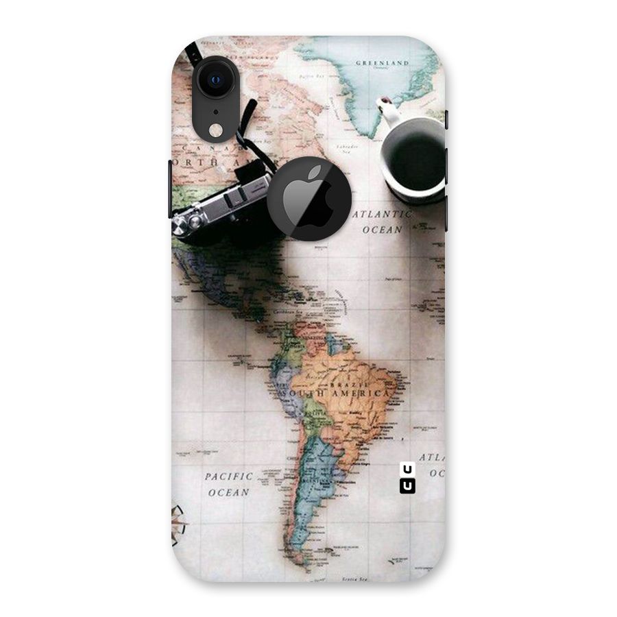 Coffee And Travel Back Case for iPhone XR Logo Cut