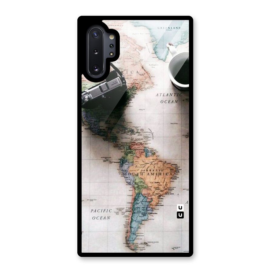 Coffee And Travel Glass Back Case for Galaxy Note 10 Plus