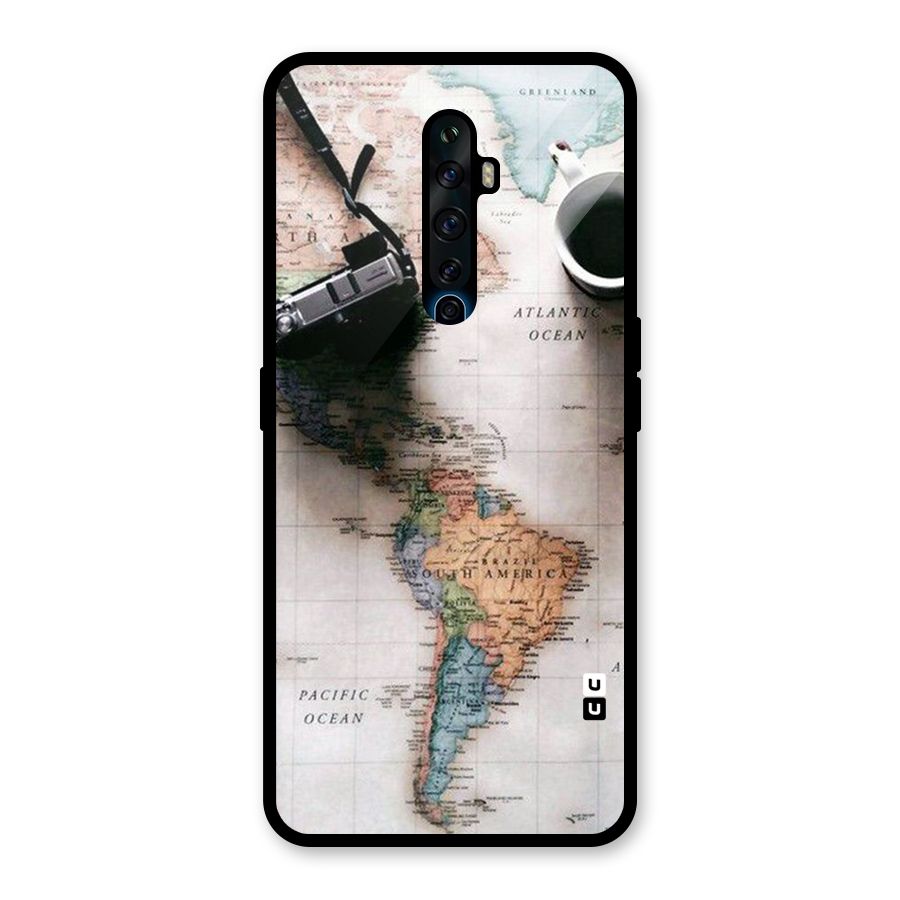 Coffee And Travel Glass Back Case for Oppo Reno2 Z