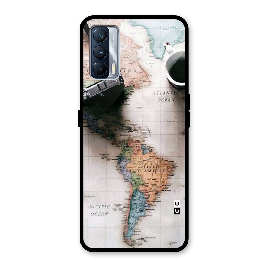 Coffee And Travel Glass Back Case for Realme X7