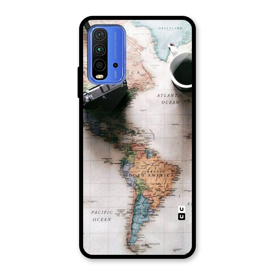 Coffee And Travel Glass Back Case for Redmi 9 Power