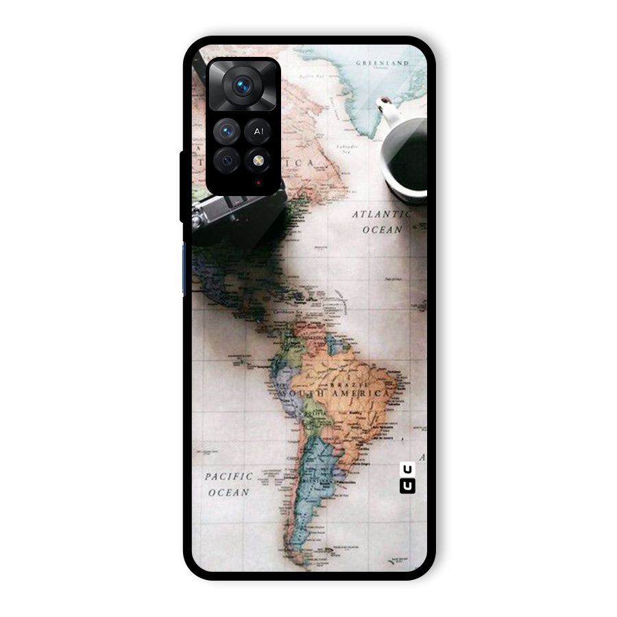 Coffee And Travel Glass Back Case for Redmi Note 11 Pro