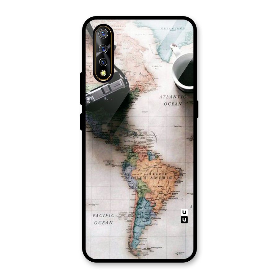 Coffee And Travel Glass Back Case for Vivo S1