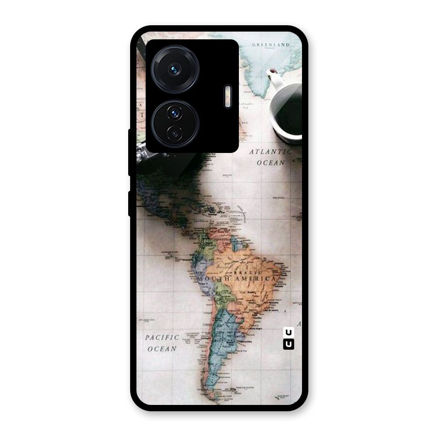 Coffee And Travel Glass Back Case for Vivo T1 Pro