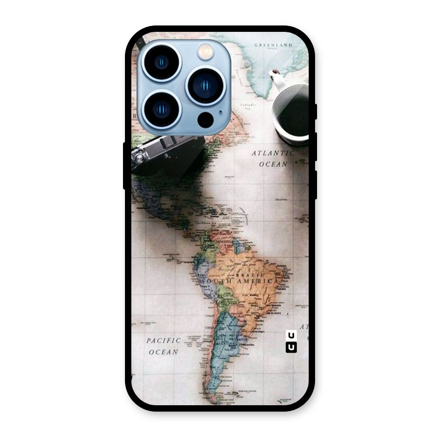 Coffee And Travel Glass Back Case for iPhone 13 Pro
