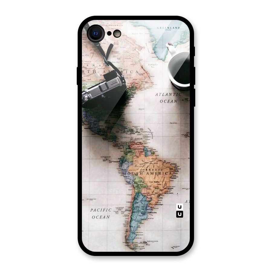 Coffee And Travel Glass Back Case for iPhone SE 2022