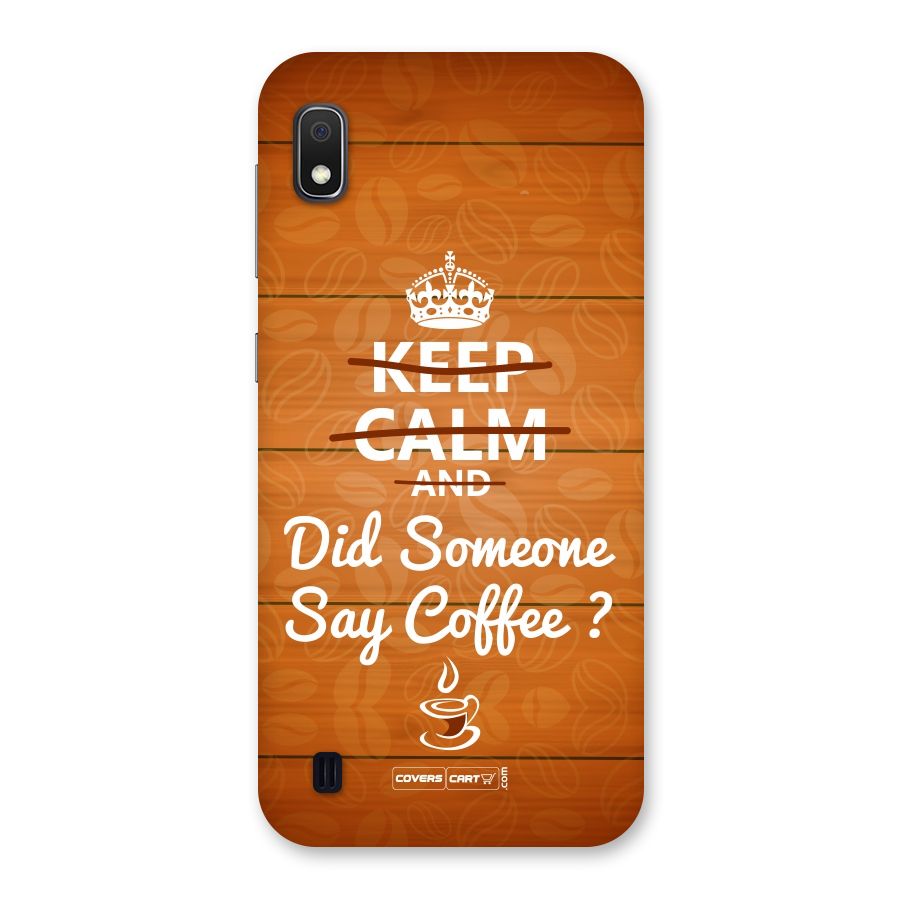 Coffee Ardour Back Case for Galaxy A10