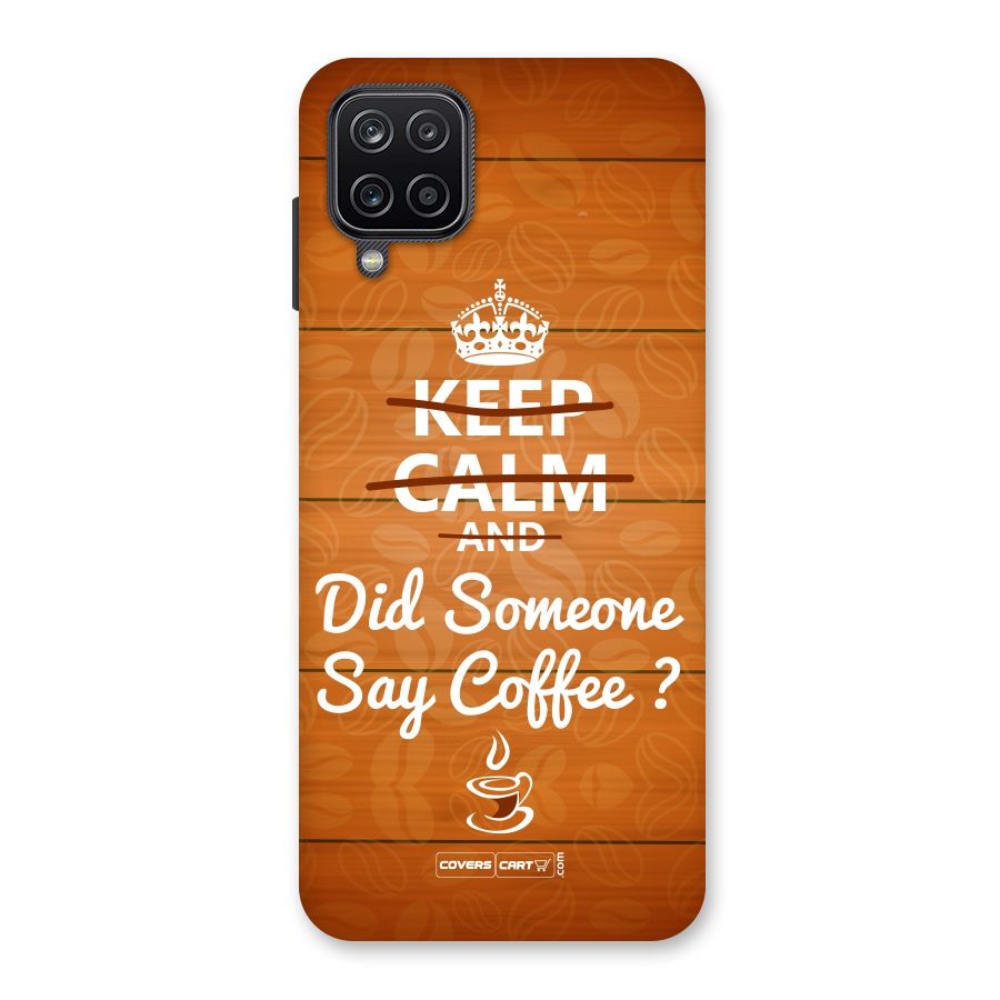Coffee Ardour Back Case for Galaxy A12