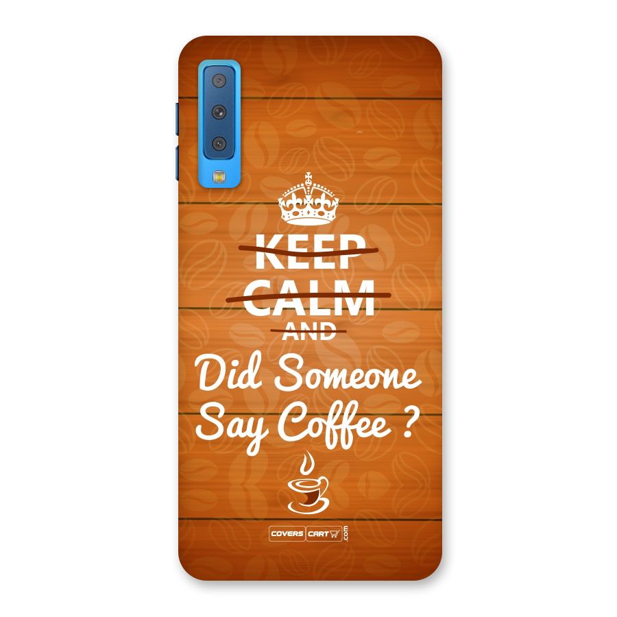 Coffee Ardour Back Case for Galaxy A7 (2018)