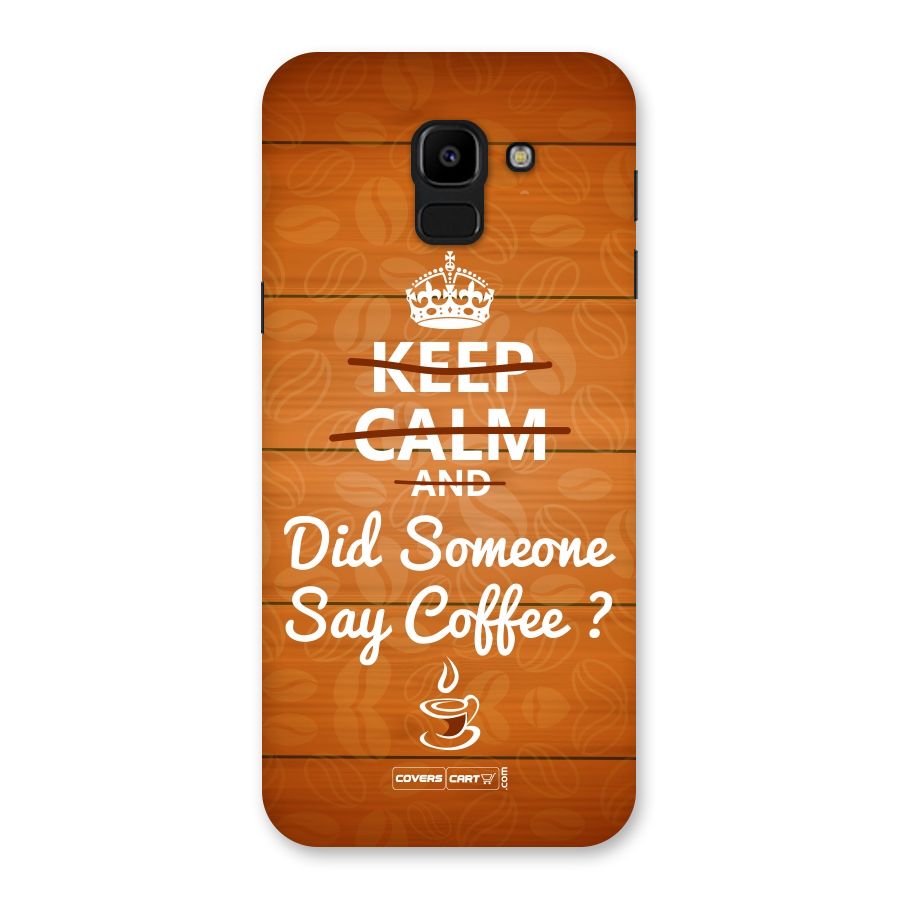 Coffee Ardour Back Case for Galaxy J6