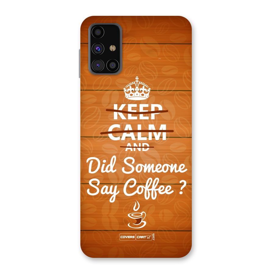Coffee Ardour Back Case for Galaxy M31s