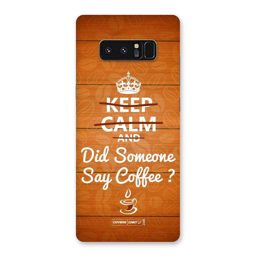 Coffee Ardour Back Case for Galaxy Note 8