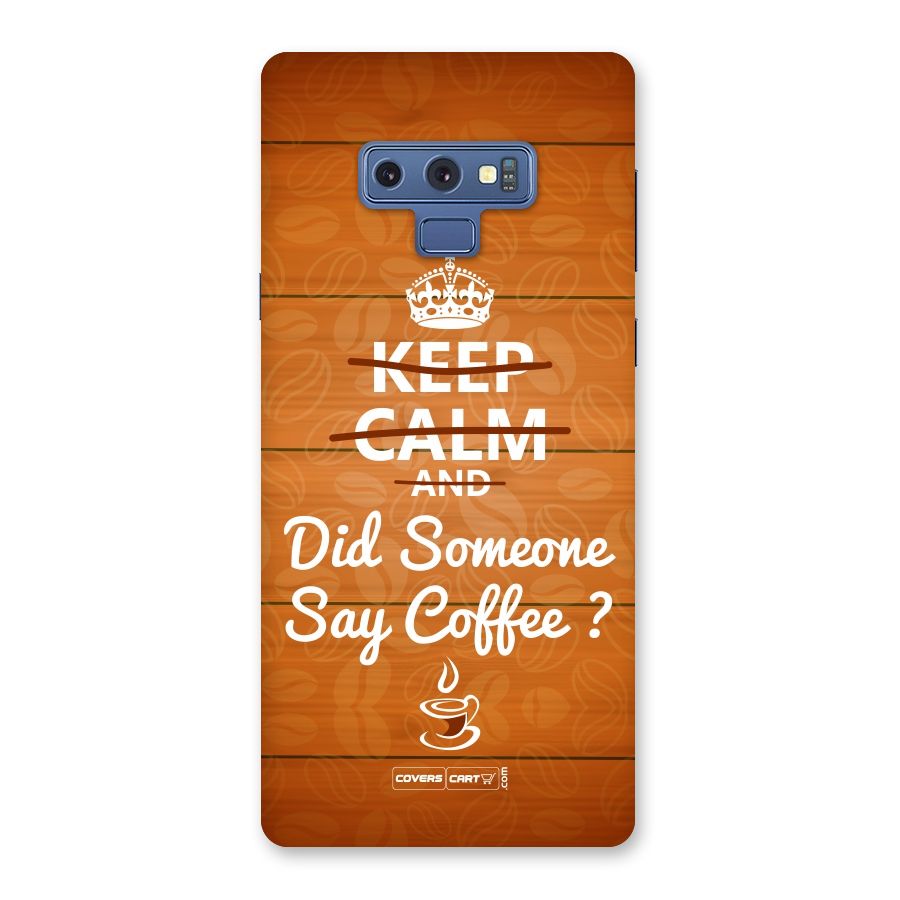 Coffee Ardour Back Case for Galaxy Note 9