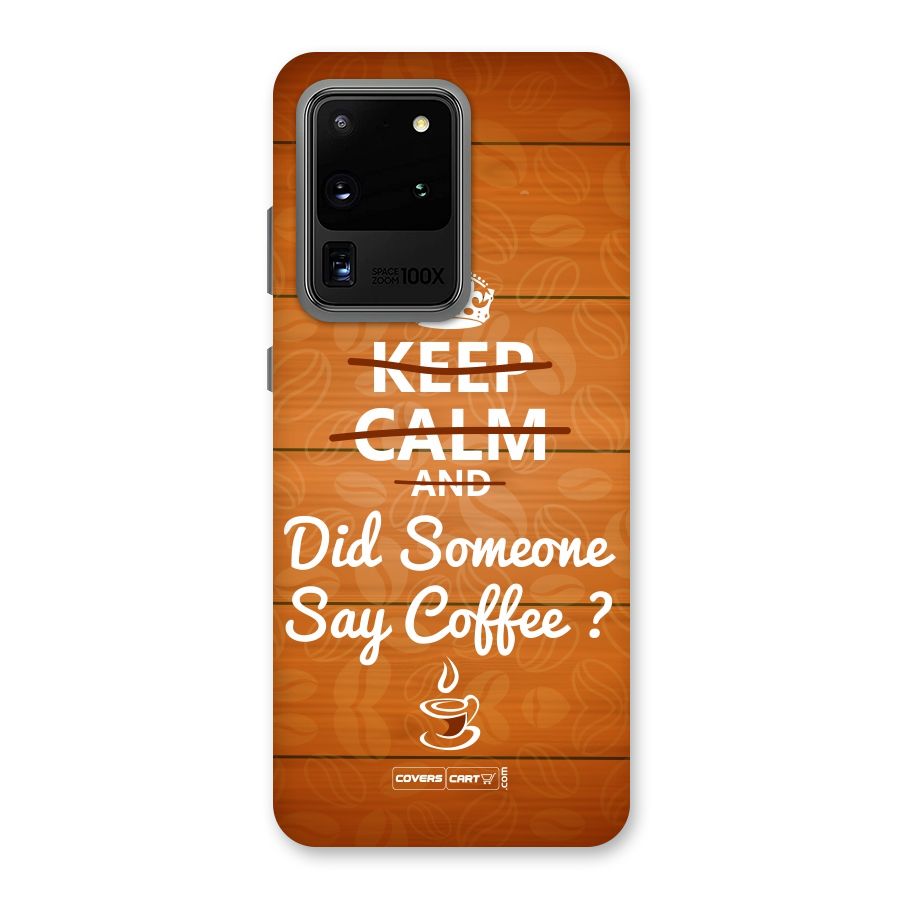 Coffee Ardour Back Case for Galaxy S20 Ultra