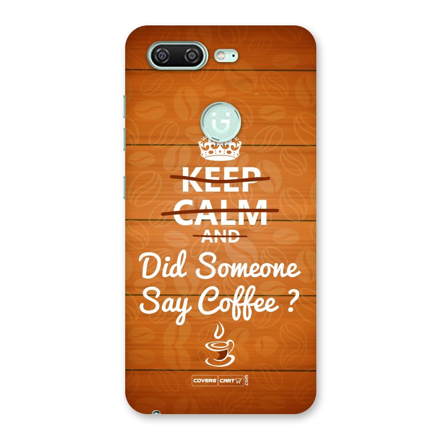 Coffee Ardour Back Case for Gionee S10
