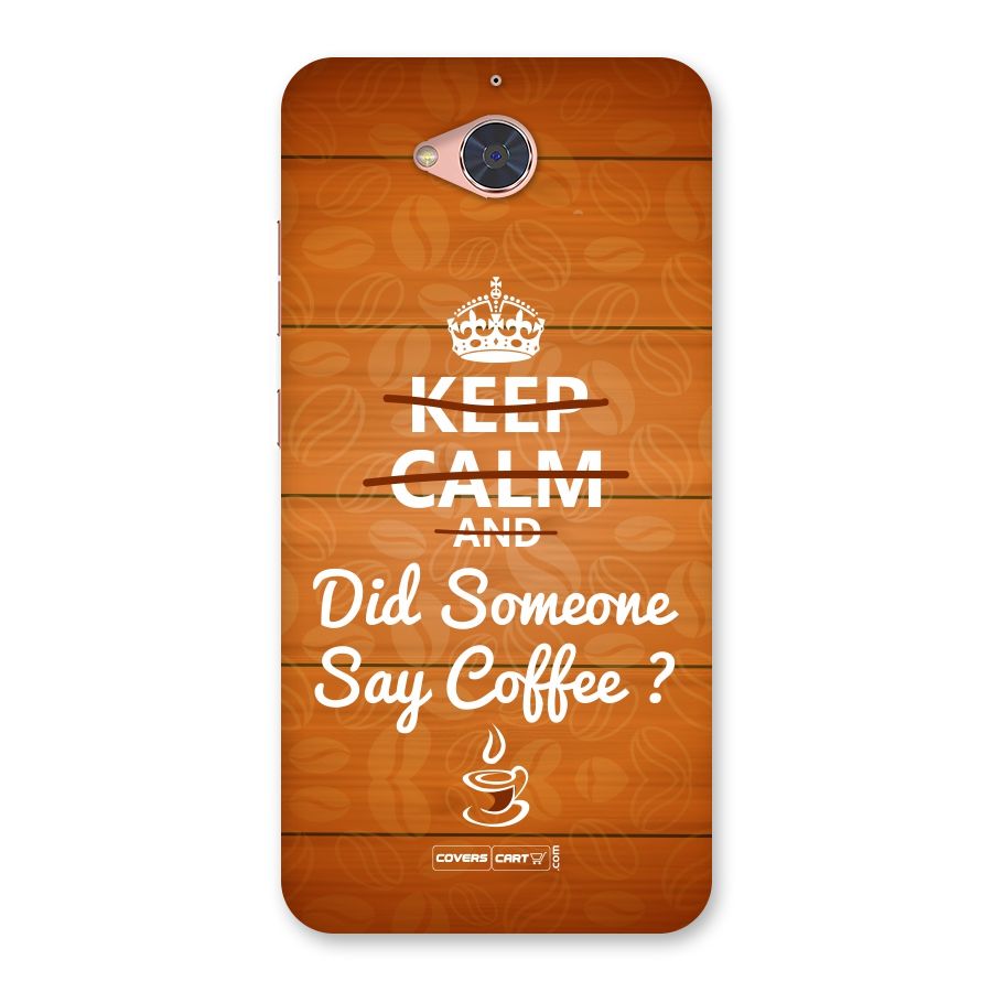 Coffee Ardour Back Case for Gionee S6 Pro