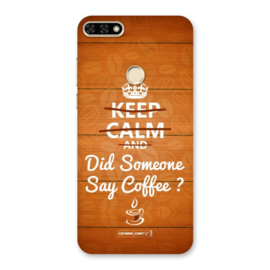 Coffee Ardour Back Case for Honor 7A