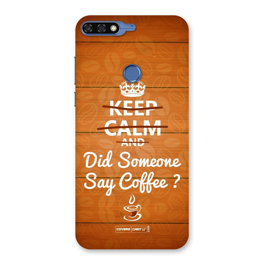 Coffee Ardour Back Case for Honor 7C
