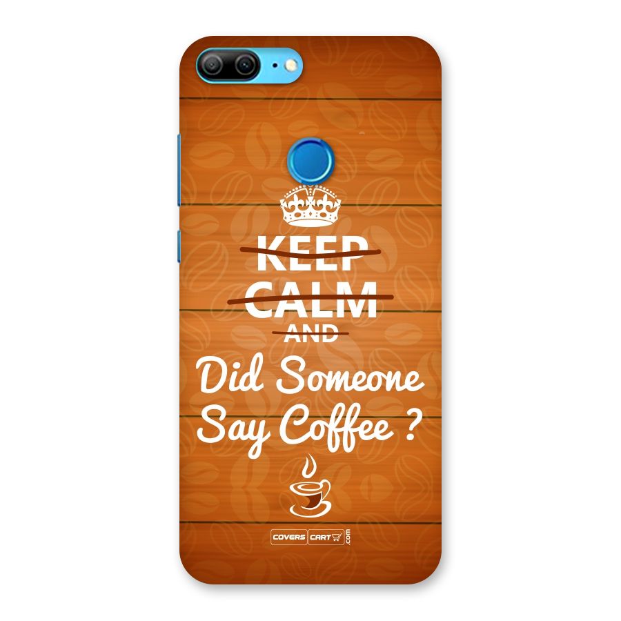 Coffee Ardour Back Case for Honor 9 Lite