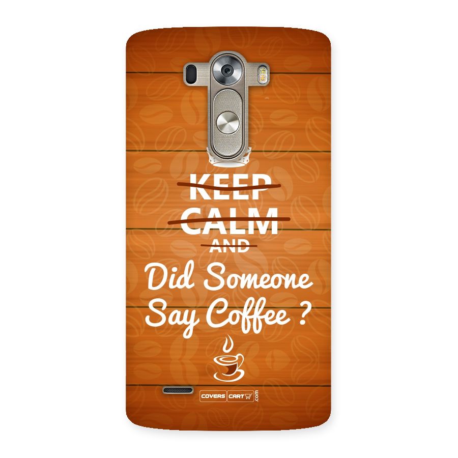 Coffee Ardour Back Case for LG G3