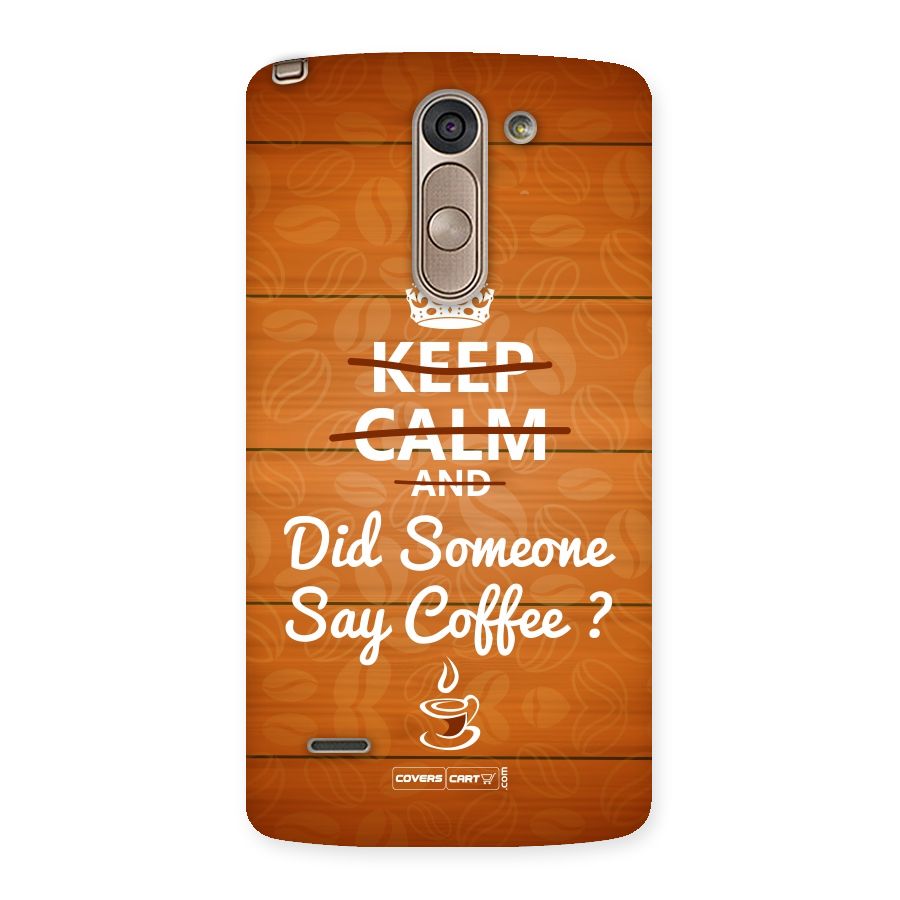 Coffee Ardour Back Case for LG G3 Stylus