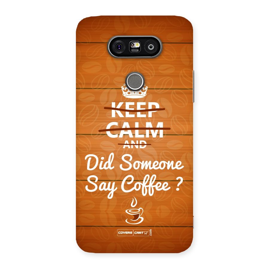 Coffee Ardour Back Case for LG G5