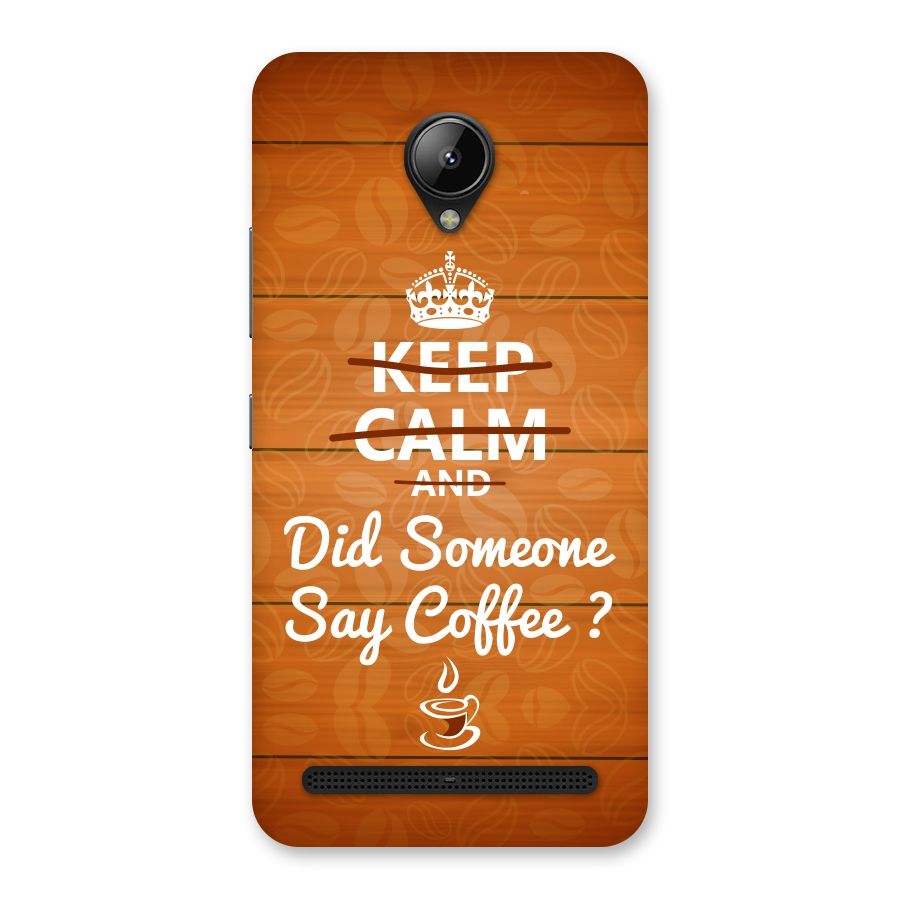 Coffee Ardour Back Case for Lenovo C2