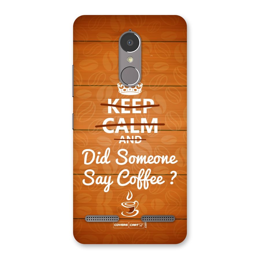 Coffee Ardour Back Case for Lenovo K6