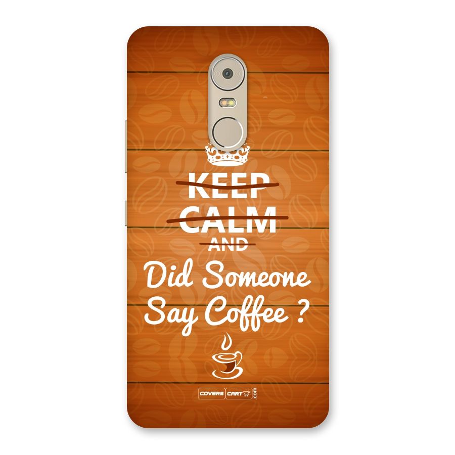 Coffee Ardour Back Case for Lenovo K6 Note