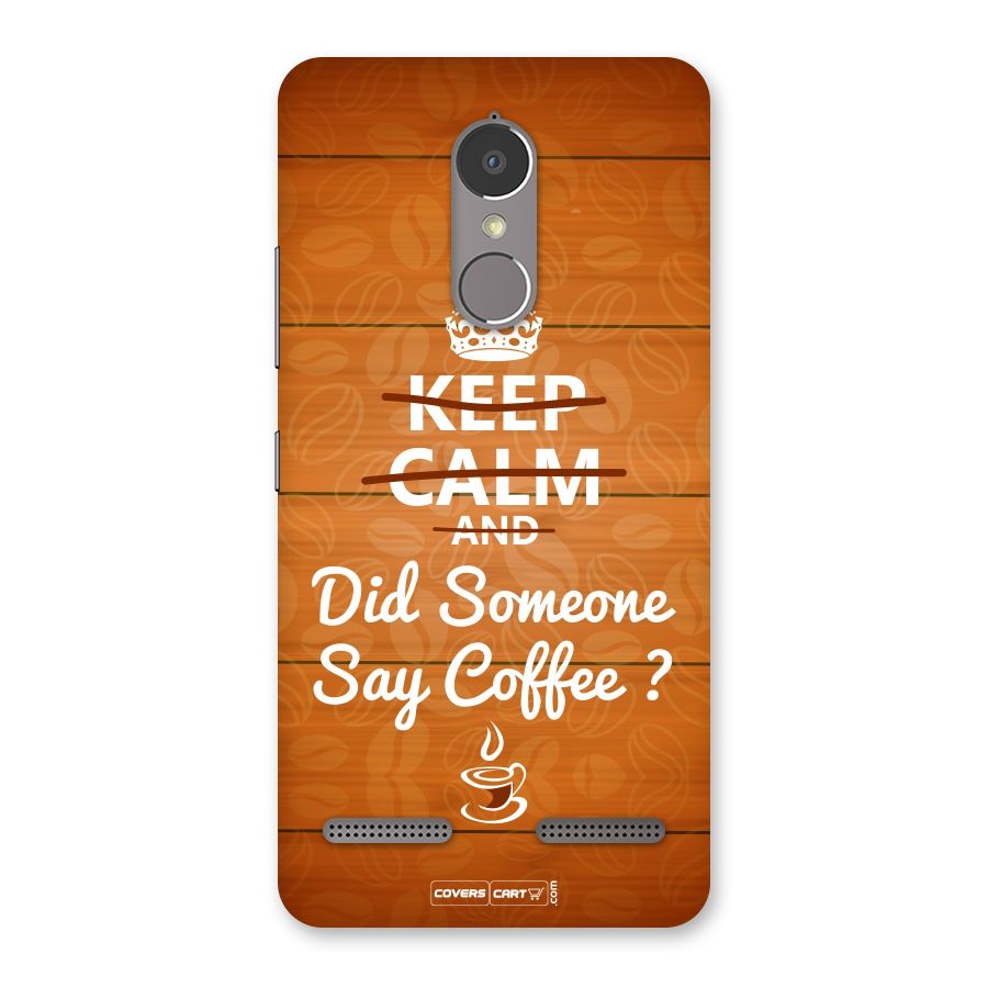 Coffee Ardour Back Case for Lenovo K6 Power