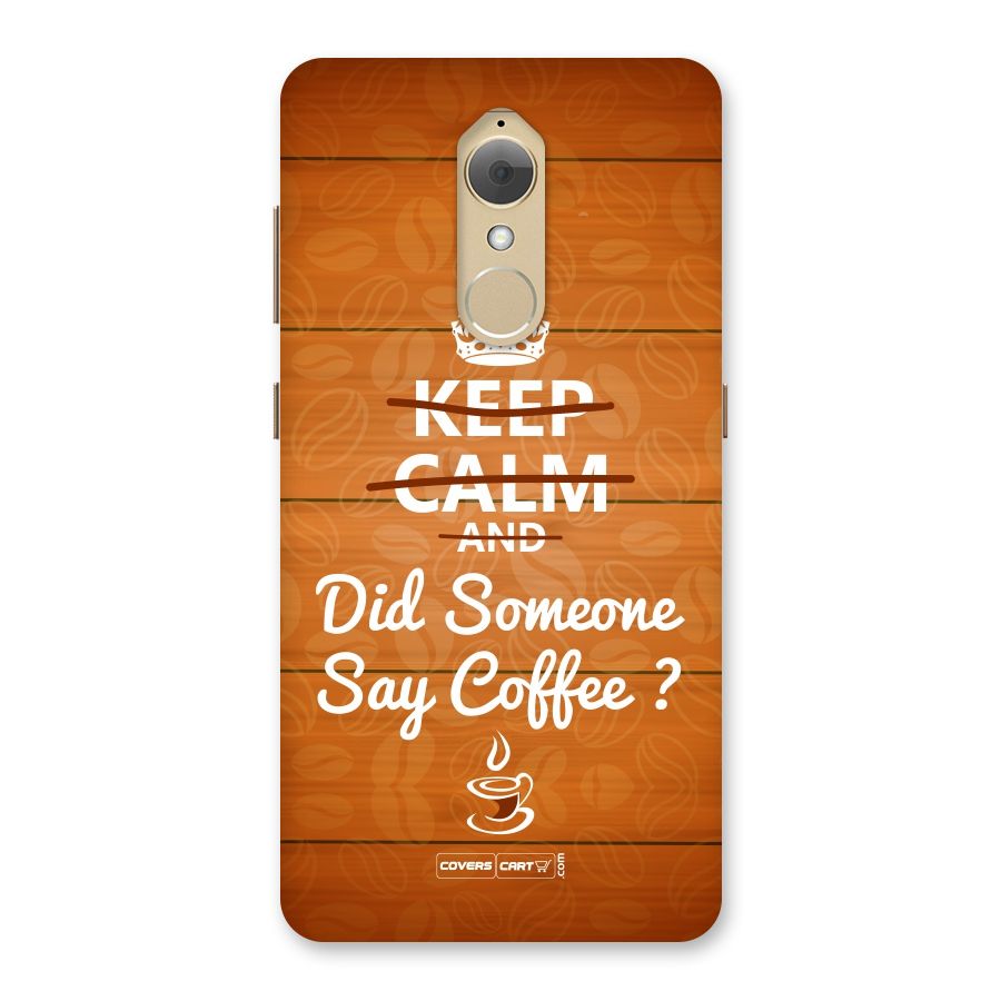 Coffee Ardour Back Case for Lenovo K8