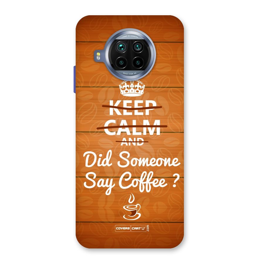 Coffee Ardour Back Case for Mi 10i