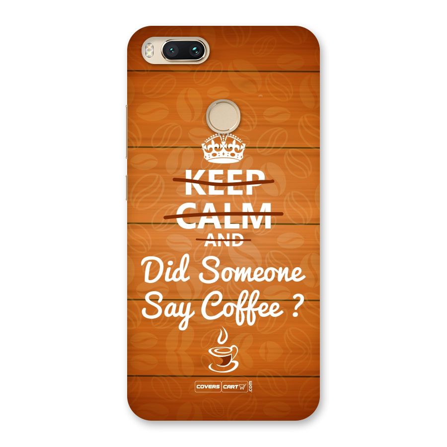 Coffee Ardour Back Case for Mi A1