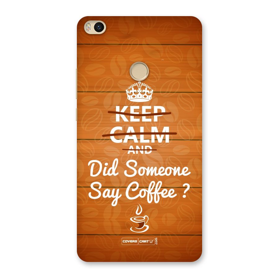 Coffee Ardour Back Case for Mi Max 2