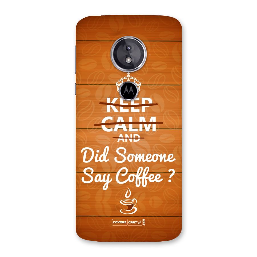 Coffee Ardour Back Case for Moto E5