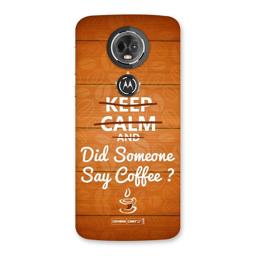 Coffee Ardour Back Case for Moto E5 Plus