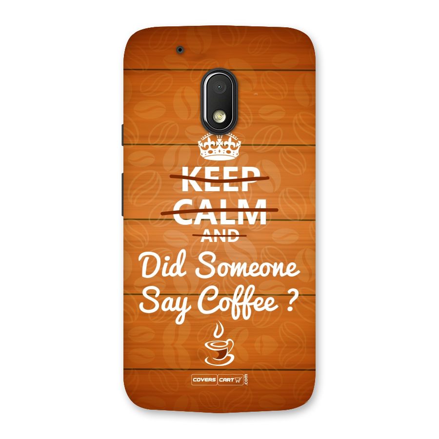 Coffee Ardour Back Case for Moto G4 Play