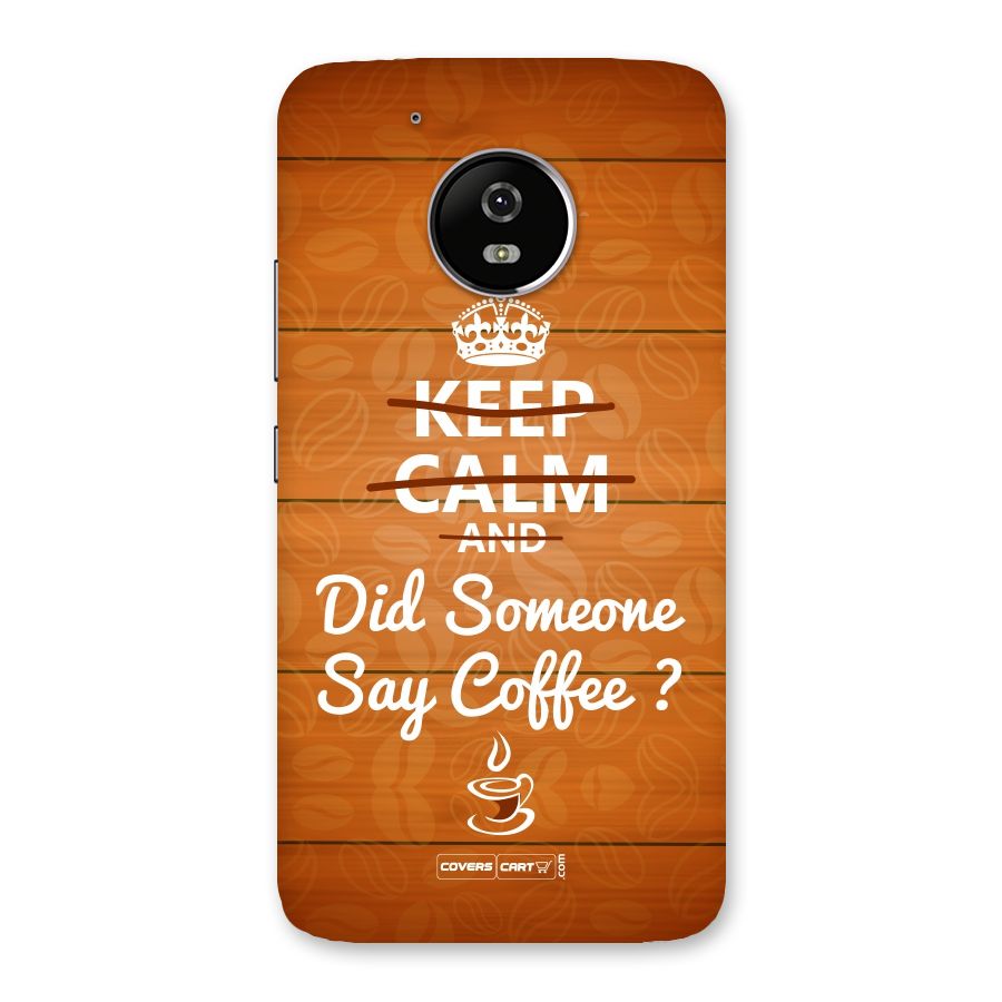 Coffee Ardour Back Case for Moto G5